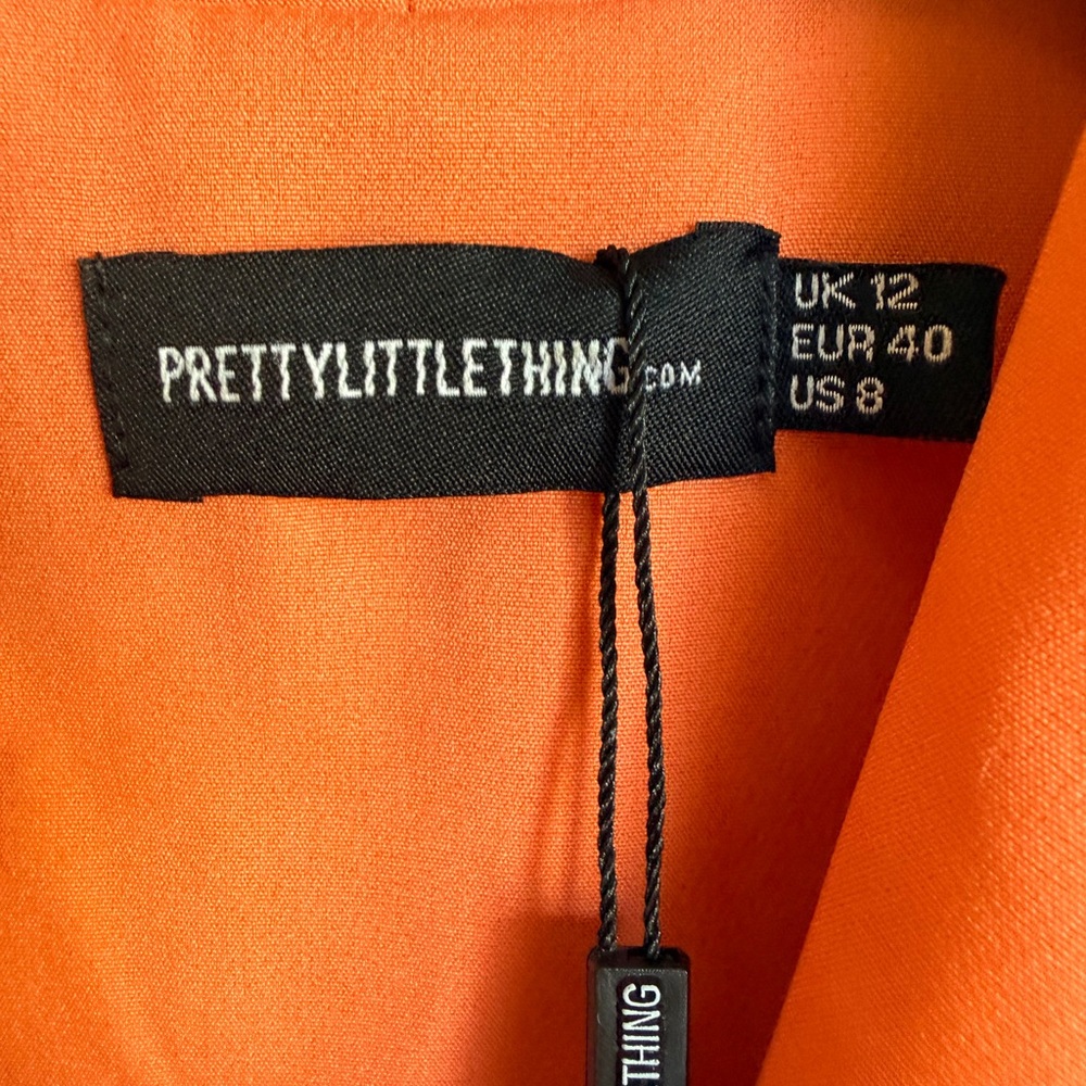 PrettyLittleThing Women's Orange Blazer - Picture 2 of 5